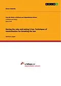 E-Book (pdf) Having the cake and eating it too. Techniques of neutralization for breaking the law von Simon Valentin