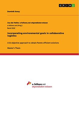 eBook (pdf) Incorporating environmental goals in collaborative logistics de Dominik Kensy