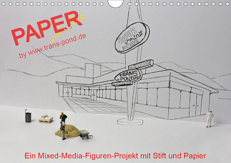 Paperminis Ein Mixed Media Figuren Projekt Mit Stift Und Papier Wandkalender 21 Din Quer Frauke Gimpel Buch Kaufen Ex Libris