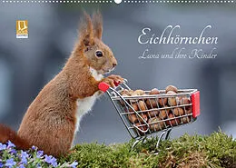 Kalender Eichhörnchen Luna und ihre Kinder (Wandkalender 2022 DIN A2 quer) von Tine Meier