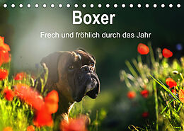 Kalender Boxer Frech und fröhlich durch das Jahr (Tischkalender 2022 DIN A5 quer) von Yvonne Janetzek