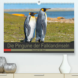 Kalender Die Pinguine der Falklandinseln (Premium, hochwertiger DIN A2 Wandkalender 2022, Kunstdruck in Hochglanz) von Norbert W. Saul
