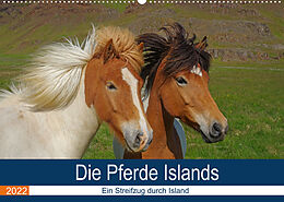 Kalender Die Pferde Islands - Ein Streifzug durch Island (Wandkalender 2022 DIN A2 quer) von Reinhard Pantke
