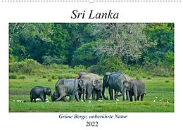 Kalender Sri Lanka, Grüne Berge - unberührte Natur (Wandkalender 2022 DIN A2 quer) von Herbert Böck