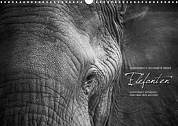 Kalender Emotionale Momente: Elefanten in black &amp; white (Wandkalender 2022 DIN A3 quer) von Ingo Gerlach GDT
