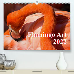 Kalender Flamingo Art 2022 (Premium, hochwertiger DIN A2 Wandkalender 2022, Kunstdruck in Hochglanz) von Max Steinwald