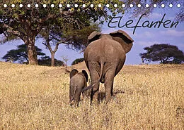 Kalender Elefanten (Tischkalender 2022 DIN A5 quer) von Michael Voß