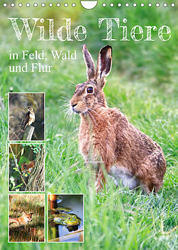 Kalender Wilde Tiere in Feld, Wald und Flur (Wandkalender 2022 DIN A4 hoch) von Sabine Löwer