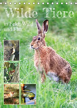 Kalender Wilde Tiere in Feld, Wald und Flur (Tischkalender 2022 DIN A5 hoch) von Sabine Löwer