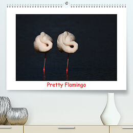 Kalender Pretty Flamingo (Premium, hochwertiger DIN A2 Wandkalender 2022, Kunstdruck in Hochglanz) von J.R. Bogner