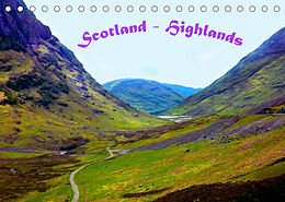 Kalender Scotland - Highlands (Tischkalender 2022 DIN A5 quer) von Gabriela Wernicke-Marfo