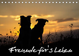 Kalender Hunde - Freunde für's Leben (Tischkalender 2022 DIN A5 quer) von Elke Schulz