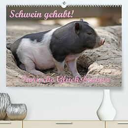 Kalender Schwein gehabt! (Premium, hochwertiger DIN A2 Wandkalender 2022, Kunstdruck in Hochglanz) von Antje Lindert-Rottke