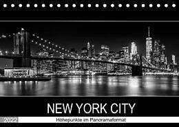 Kalender NEW YORK CITY Höhepunkte im Panoramaformat (Tischkalender 2022 DIN A5 quer) von Melanie Viola