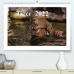 Kalender Tiger 2022 (Premium, hochwertiger DIN A2 Wandkalender 2022, Kunstdruck in Hochglanz) von Jörg Hennig