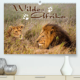 Kalender Wildes Afrika (Premium, hochwertiger DIN A2 Wandkalender 2022, Kunstdruck in Hochglanz) von N N