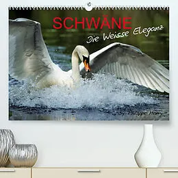 Kalender SCHWÄNE. (Premium, hochwertiger DIN A2 Wandkalender 2022, Kunstdruck in Hochglanz) von Philippe Henry