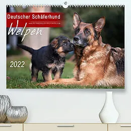 Kalender Deutscher Schäferhund - Welpen / CH-Version (Premium, hochwertiger DIN A2 Wandkalender 2022, Kunstdruck in Hochglanz) von Petra Schiller