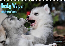 Kalender Husky Welpen (Wandkalender 2022 DIN A3 quer) von Michael Ebardt