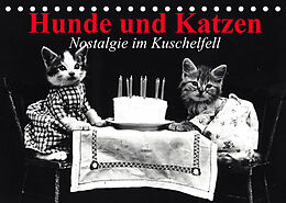 Kalender Hunde und Katzen - Nostalgie im Kuschelfell (Tischkalender 2022 DIN A5 quer) von Elisabeth Stanzer