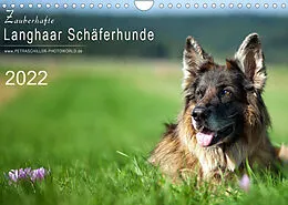 Kalender Zauberhafte Langhaar Schäferhunde (Wandkalender 2022 DIN A4 quer) von Petra Schiller