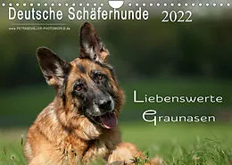 Kalender Deutsche Schäferhunde - Liebenswerte Graunasen (Wandkalender 2022 DIN A4 quer) von Petra Schiller
