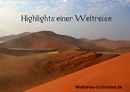 Kalender Highlights einer Weltreise (Wandkalender 2022 DIN A2 quer) von weltreise-unlimited.de