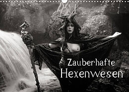 Kalender Zauberhafte Hexenwesen (Wandkalender 2022 DIN A3 quer) von Johann Frank
