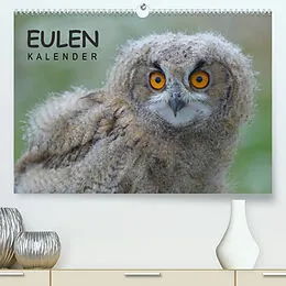 Kalender Eulen-Kalender (Premium, hochwertiger DIN A2 Wandkalender 2022, Kunstdruck in Hochglanz) von Gerald Wolf