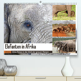 Kalender Elefanten in Afrika (Premium, hochwertiger DIN A2 Wandkalender 2022, Kunstdruck in Hochglanz) von Michael Herzog
