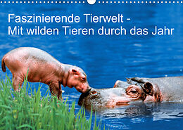 Kalender Faszinierende Tierwelt - Mit wilden Tieren durch das Jahr (Wandkalender 2022 DIN A3 quer) von Petra Wegner