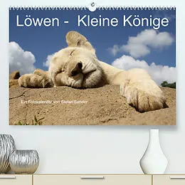 Kalender Löwen - Kleine Könige (Premium, hochwertiger DIN A2 Wandkalender 2022, Kunstdruck in Hochglanz) von Stefan Sander