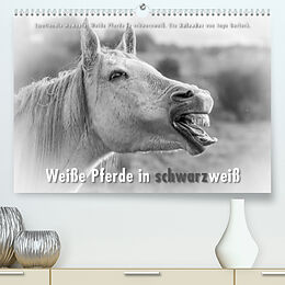 Kalender Emotionale Momente: Weiße Pferde in schwarzweiß. (Premium, hochwertiger DIN A2 Wandkalender 2022, Kunstdruck in Hochglanz) von Ingo Gerlach