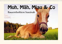 Kalender Muh, Mäh, Miau & Co (Wandkalender 2022 DIN A3 quer) von Leon