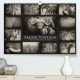 Kalender Safari Vintage (Premium, hochwertiger DIN A2 Wandkalender 2022, Kunstdruck in Hochglanz) von Carolin Barth