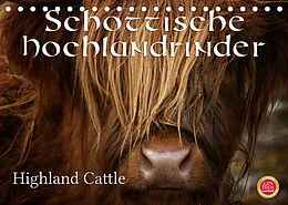 Kalender Schottische Hochlandrinder - Highland CattleAT-Version (Tischkalender 2022 DIN A5 quer) von Martina Cross