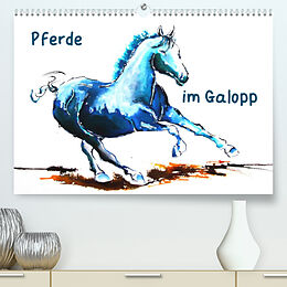 Kalender Pferde im Galopp (Premium, hochwertiger DIN A2 Wandkalender 2022, Kunstdruck in Hochglanz) von Sigrid Harmgart