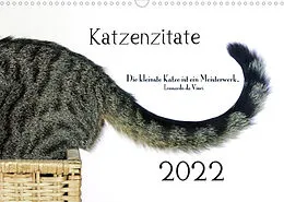 Kalender Katzenzitate 2022 (Wandkalender 2022 DIN A3 quer) von dogmoves