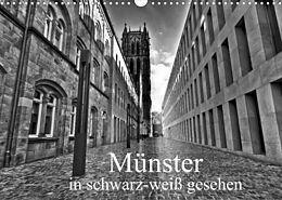 Kalender Münster in schwarz-weiß gesehen (Wandkalender 2022 DIN A3 quer) von Paul Michalzik