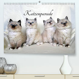 Kalender Katzenparade (Premium, hochwertiger DIN A2 Wandkalender 2022, Kunstdruck in Hochglanz) von Jennifer Chrystal