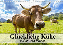Kalender Glückliche Kühe auf saftigen Wiesen (Wandkalender 2022 DIN A4 quer) von Elisabeth Stanzer