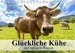 Kalender Glückliche Kühe auf saftigen Wiesen (Tischkalender 2022 DIN A5 quer) von Elisabeth Stanzer