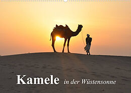 Kalender Kamele in der Wüstensonne (Wandkalender 2022 DIN A2 quer) von Elisabeth Stanzer