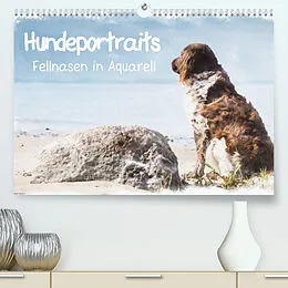 Kalender Hundeportraits - Fellnasen in Aquarell (Premium, hochwertiger DIN A2 Wandkalender 2022, Kunstdruck in Hochglanz) von Sonja Teßen