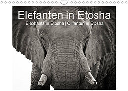 Kalender Elefanten in Etosha (Wandkalender 2022 DIN A4 quer) von Irma van der Wiel