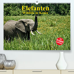 Kalender Elefanten . Wildlife in Kenia (Premium, hochwertiger DIN A2 Wandkalender 2022, Kunstdruck in Hochglanz) von Susan Michel