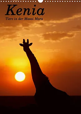 Kalender Kenia, Tiere in der Masai Mara (Wandkalender 2022 DIN A3 hoch) von Werner Schmäing