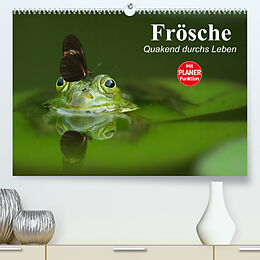 Kalender Frösche. Quakend durchs Leben (Premium, hochwertiger DIN A2 Wandkalender 2022, Kunstdruck in Hochglanz) von Elisabeth Stanzer