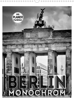 Kalender BERLIN in Monochrom (Wandkalender 2022 DIN A3 hoch) von Melanie Viola