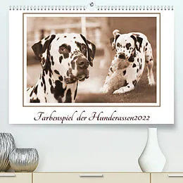 Kalender Farbenspiel der Hunderassen (Premium, hochwertiger DIN A2 Wandkalender 2022, Kunstdruck in Hochglanz) von Barbara Mielewczyk